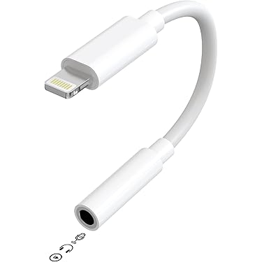 ヘッドホンジャックアダプタ 楽天市場】アップル 純正 ライトニング-3.5mm ヘッドフォンジャック